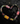 Black Bow Candies Heart Tsurikawa