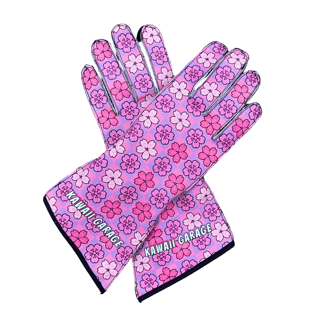 seiz handschuhe pink SFI Certified Racing Gloves - Lilac + Pink Sakura | KChecks™